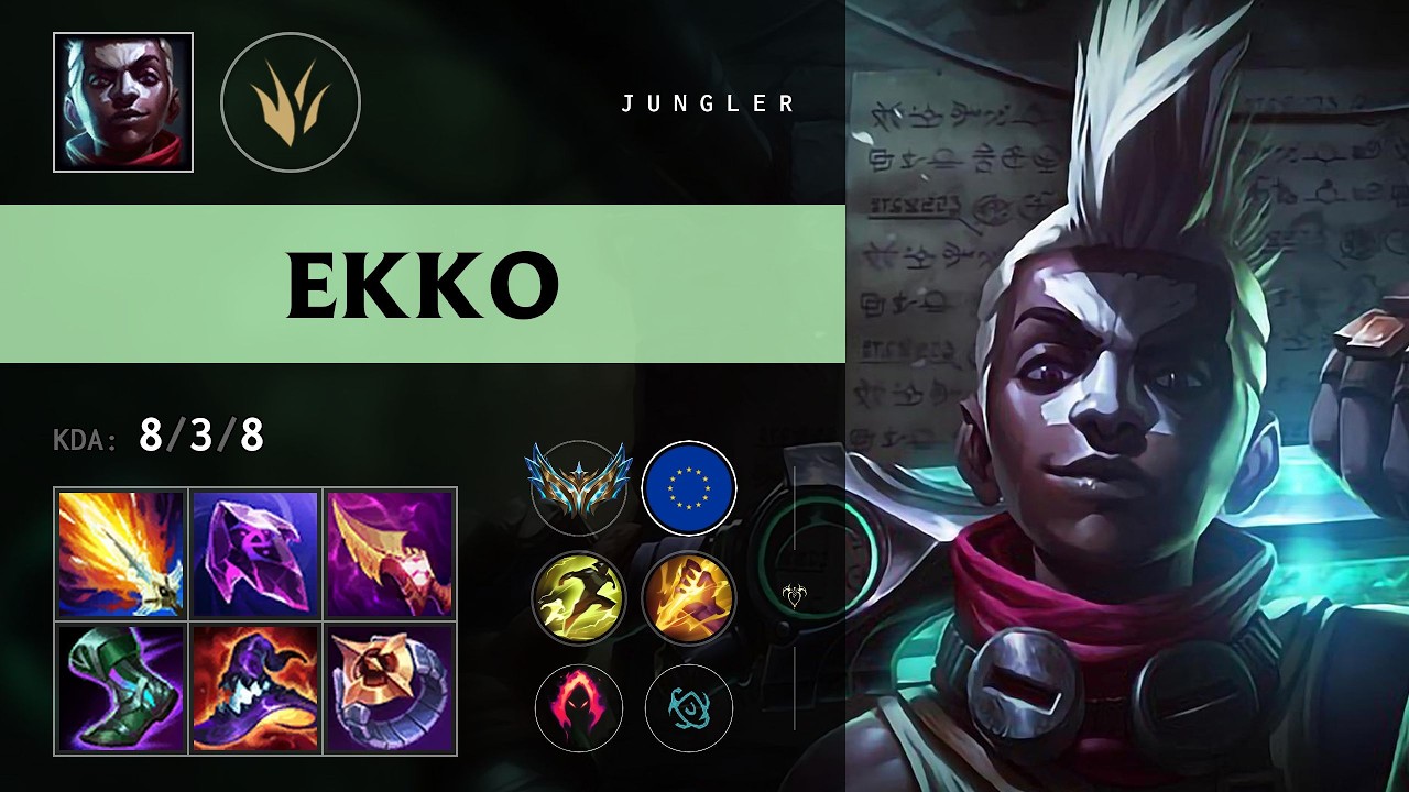 Ekko Jungle vs Lee Sin - EUW Challenger Patch 26.12