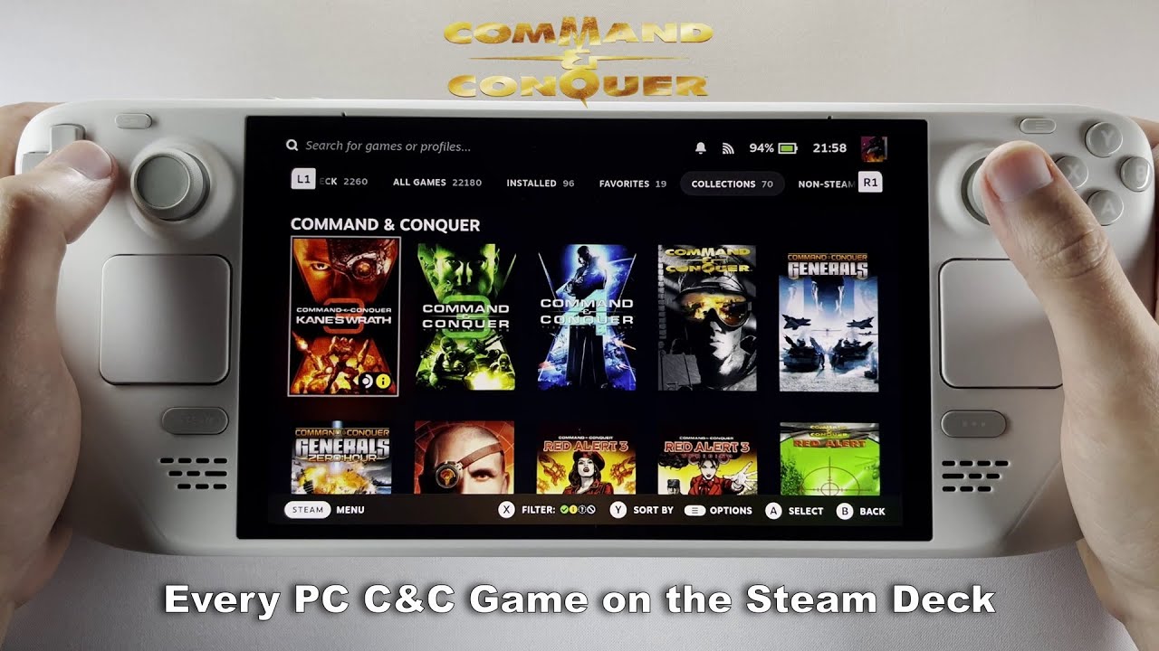 Command & Conquer Games on the Steam Deck