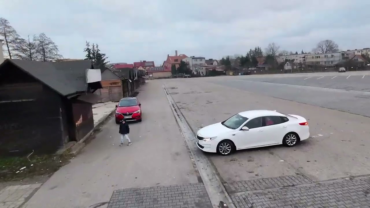 DJI Neo FPV miasto Pisz.