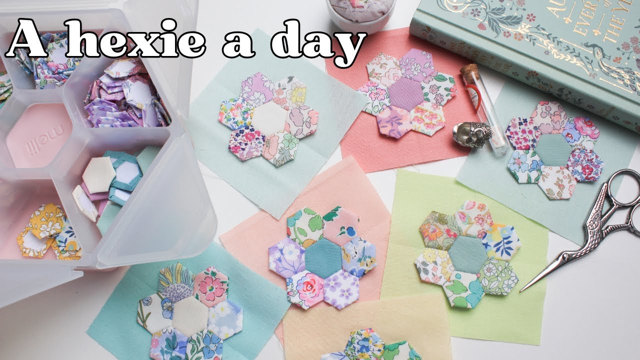 Temperature Quilt Alternative - 1 Hexagon EPP Flower a day