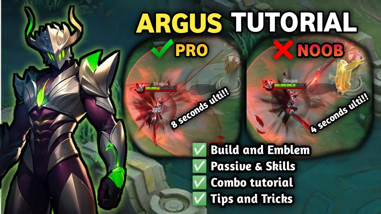 УЧЕБНИК ARGUS 2025 | Учебник Argus для начинающих. НОВОЕ ОБНОВЛЕНИЕ | Mobile Legends