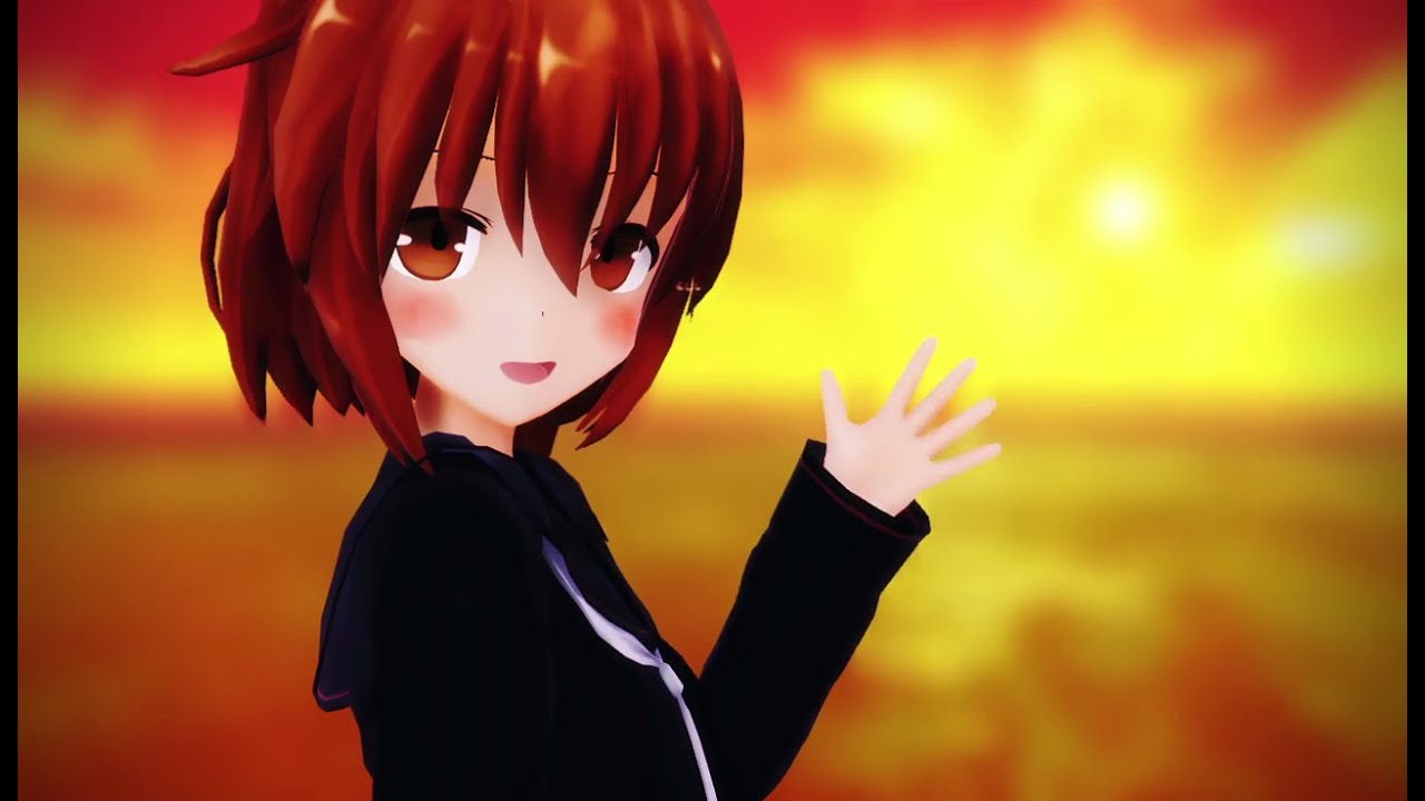 【艦これMMD】文月が可愛らしく「橙ゲノム」