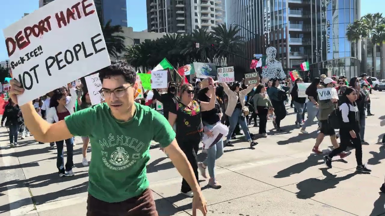 Immigration Protest - Downtown San Diego