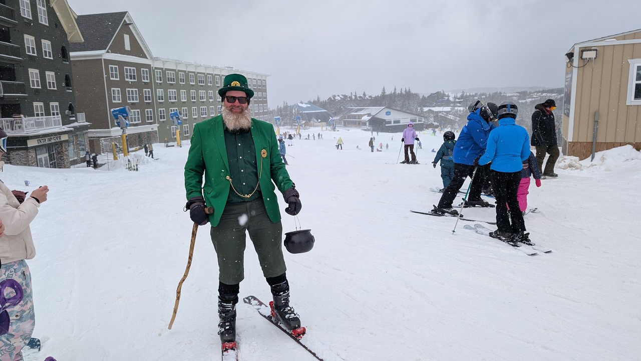 Snowshoe WV on St. Patrick's Day 2026