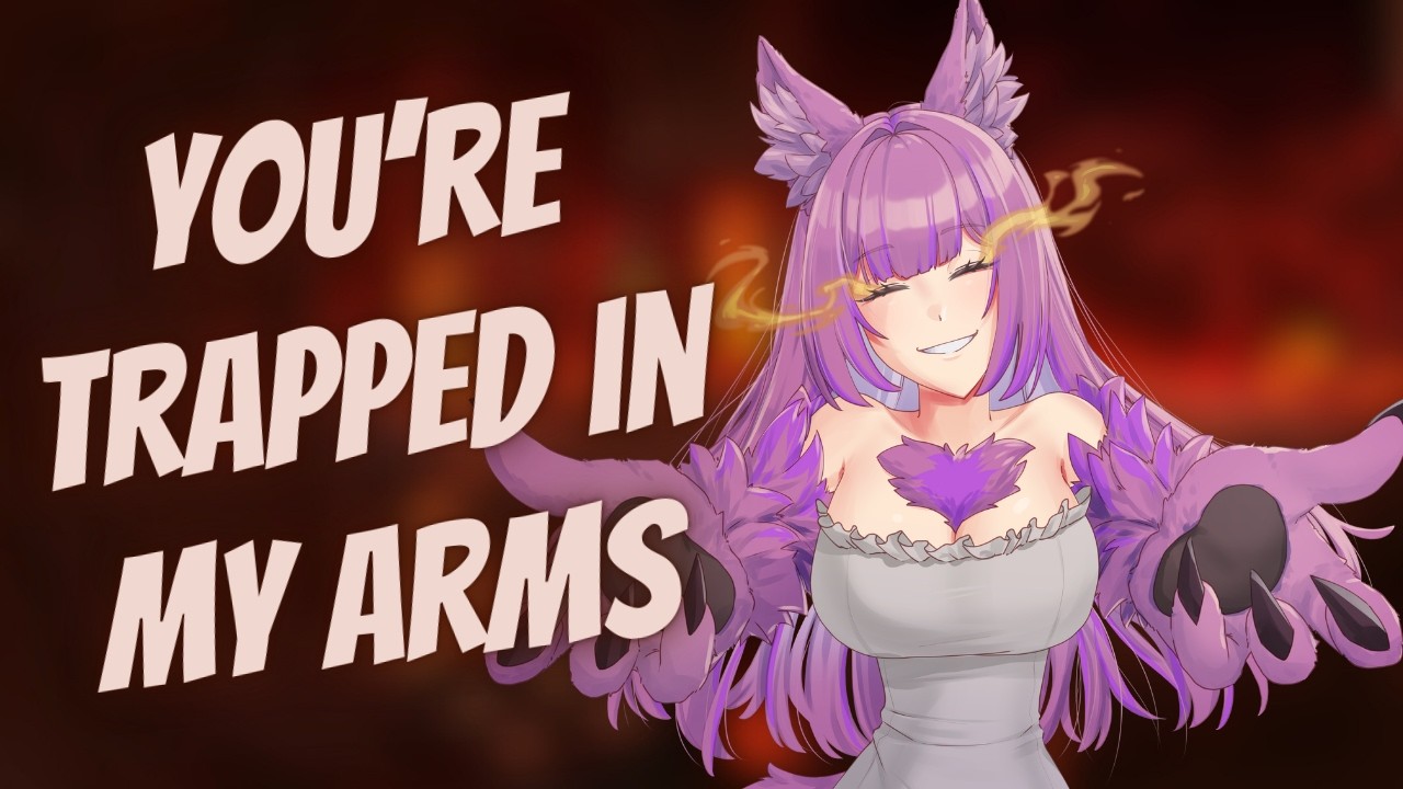 Handsy hellhound TRAPS you in her arms for cuddles [F4A] [ASMR] [Protective] [Tail brushing]