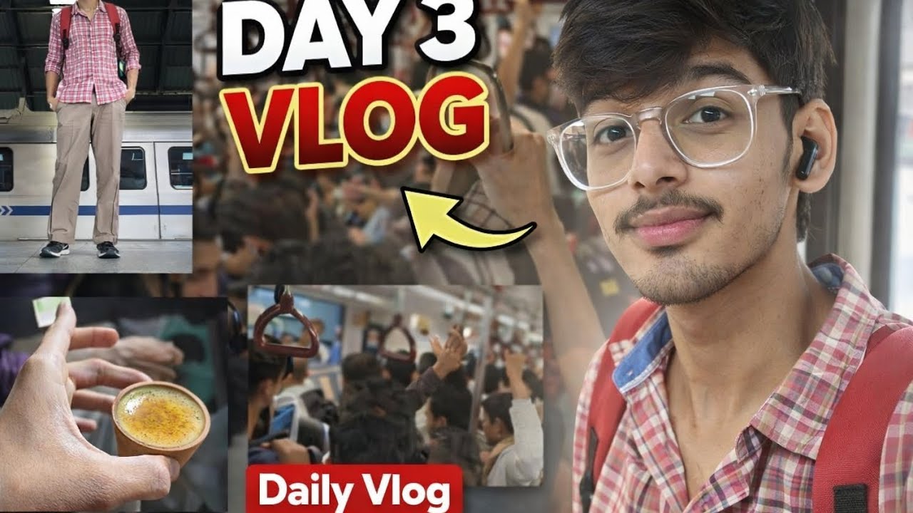 Documenting my daily life,hustle & learning 📒Metro rides, chai breaks & big goals.Dayprogress