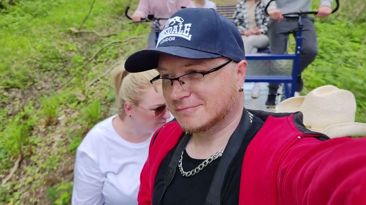 Przejazd drezyną z Tolkmicka do Narusy