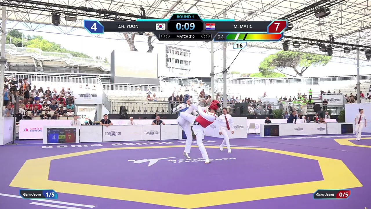 210 Round of 32 Women +67kg KOR D H  YOON CRO M  MATIC PGM