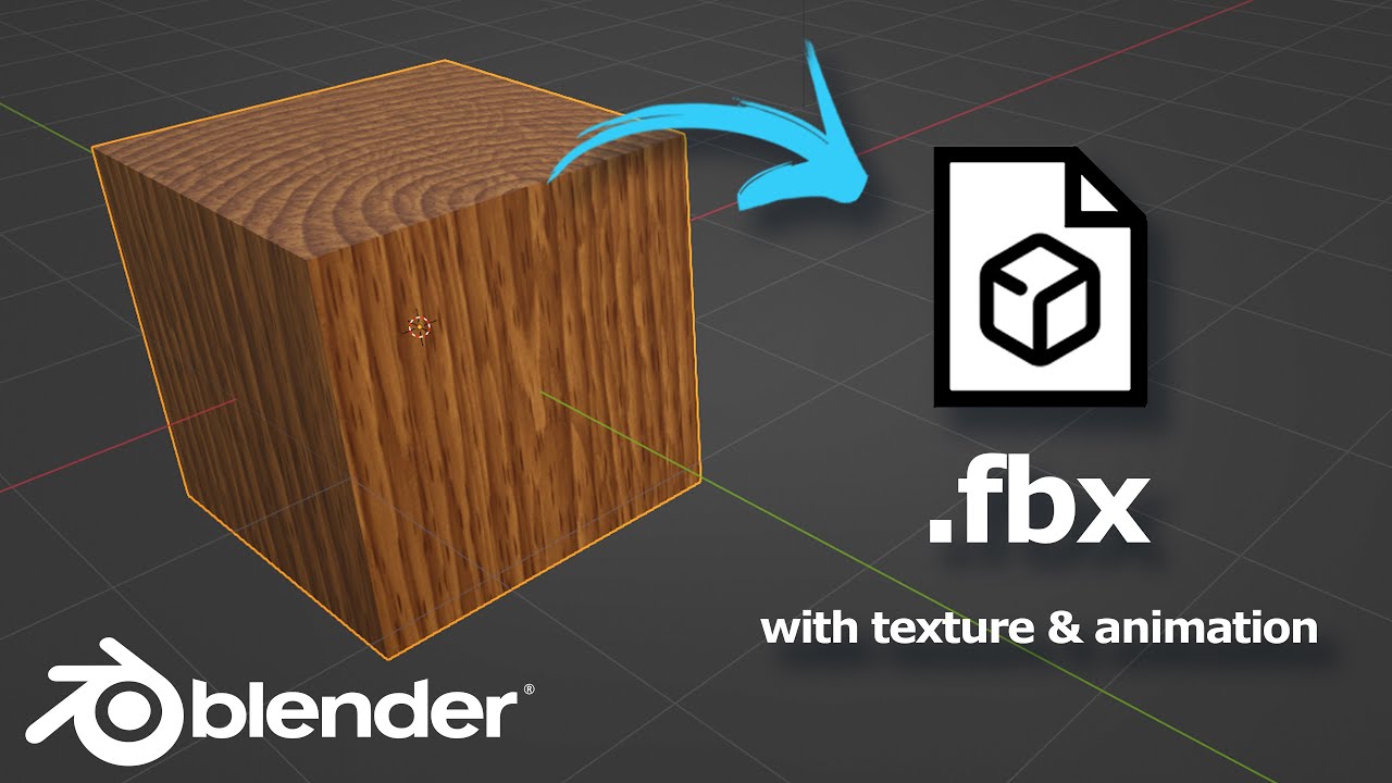 Как экспортировать FBX с текстурой и анимацией в Blender