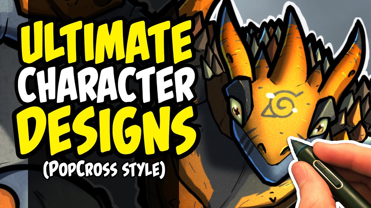 Doing Jazza's ULTIMATE CHARACTER DESIGN Video With a Twist (Story & Speedpaint) 