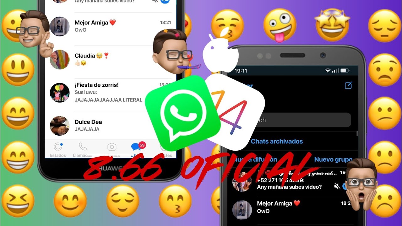 WHATSAPP PLUS ESTILO IOS IPHONE EN ANDROID 8.66 ACTUALIZADO ENERO 2021