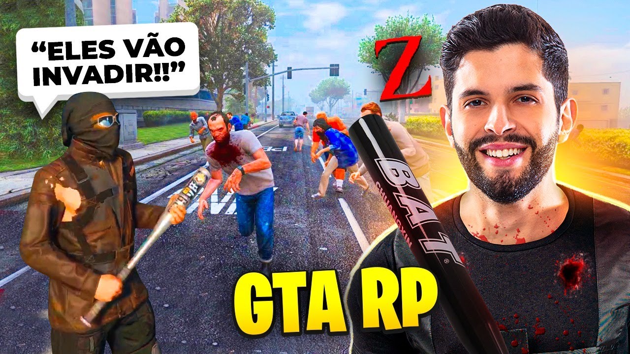 NOSSA PRIMEIRA TRETA CONTRA SOBREVIVENTES!! GTA RP ZUMBI