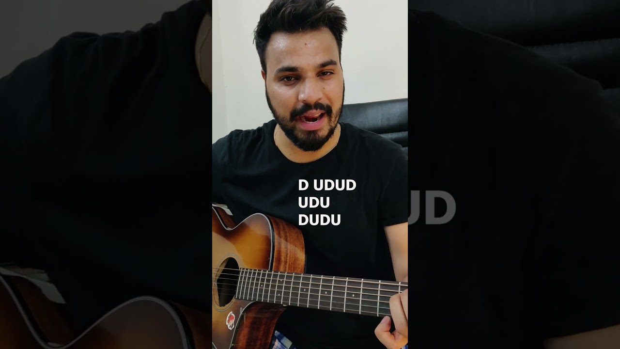 Most Famous Strumming Pattern Everyone Should Know On Guitar - Paani Da Rang Lesson #guitar