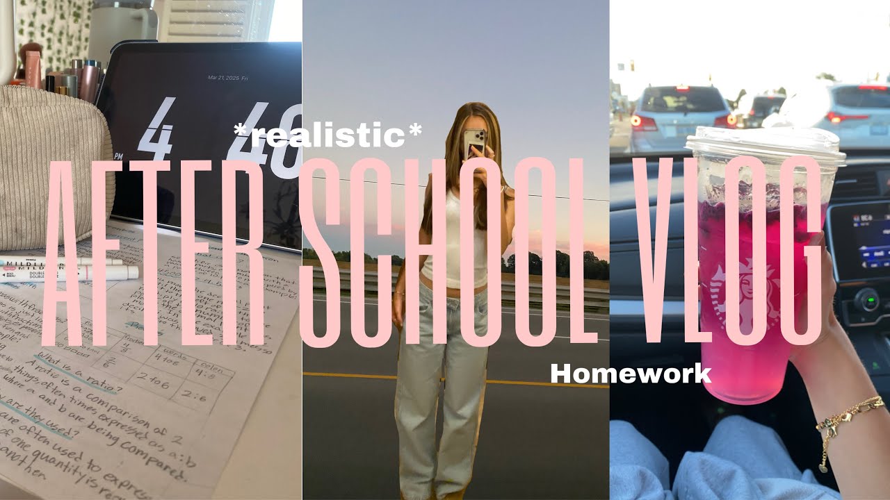 After school vlog *realistic and productive* + shopping vlog