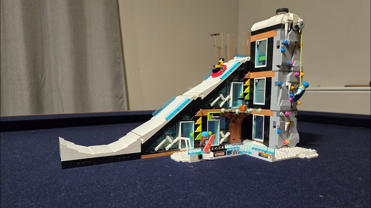 Ski slope stop motion 