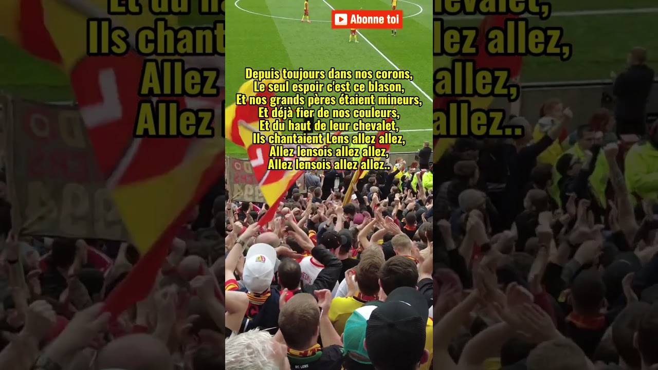CHANT : DEPUIS TOUJOURS DANS NOS CORONS  ! #rclens #teamlens #ambiance  #football
