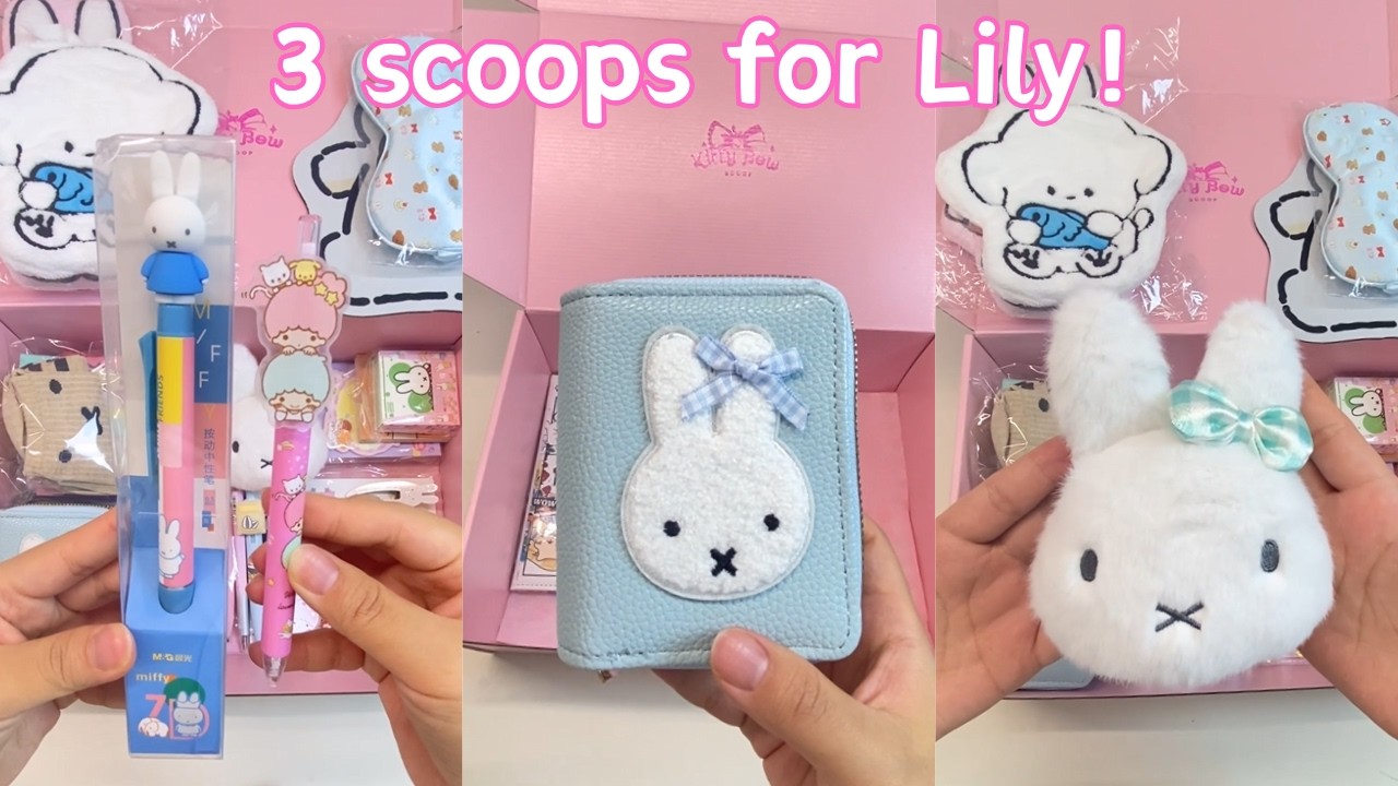 3 scoops order for Lily! She loves Maltese&little twin star&miffy
