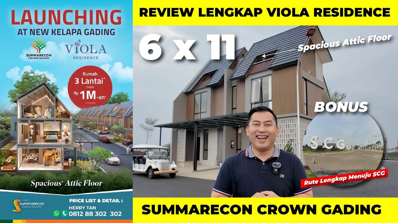 Explore Viola Residence 6x11 Summarecon Crown Gading, Panduan Lengkap Rute Jakarta-SCG