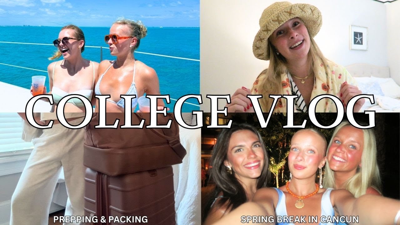 college vlog: ASOS haul, packing for cancun, & mini spring break vlog!