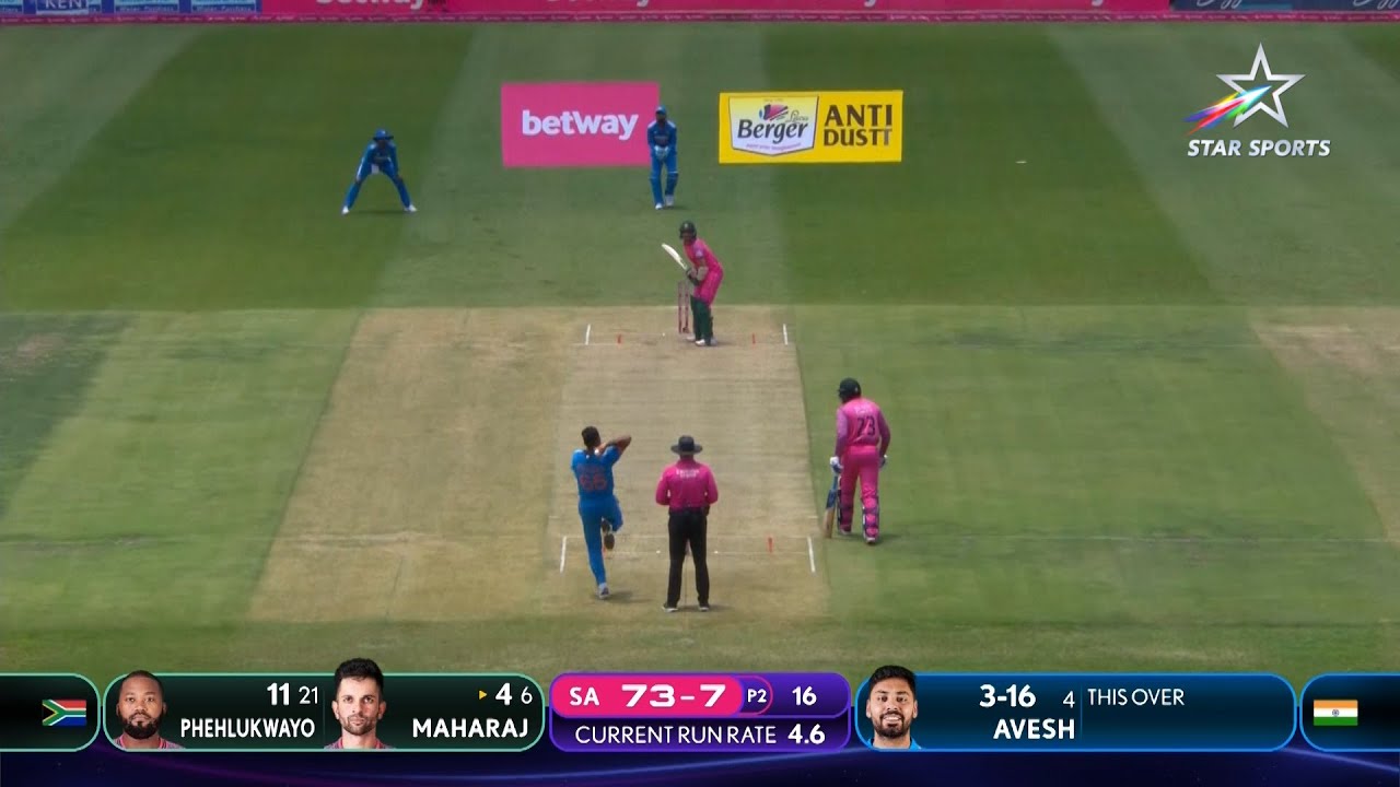 Avesh Khan gets Keshav Maharaj Caught | SA v IND 1st ODI