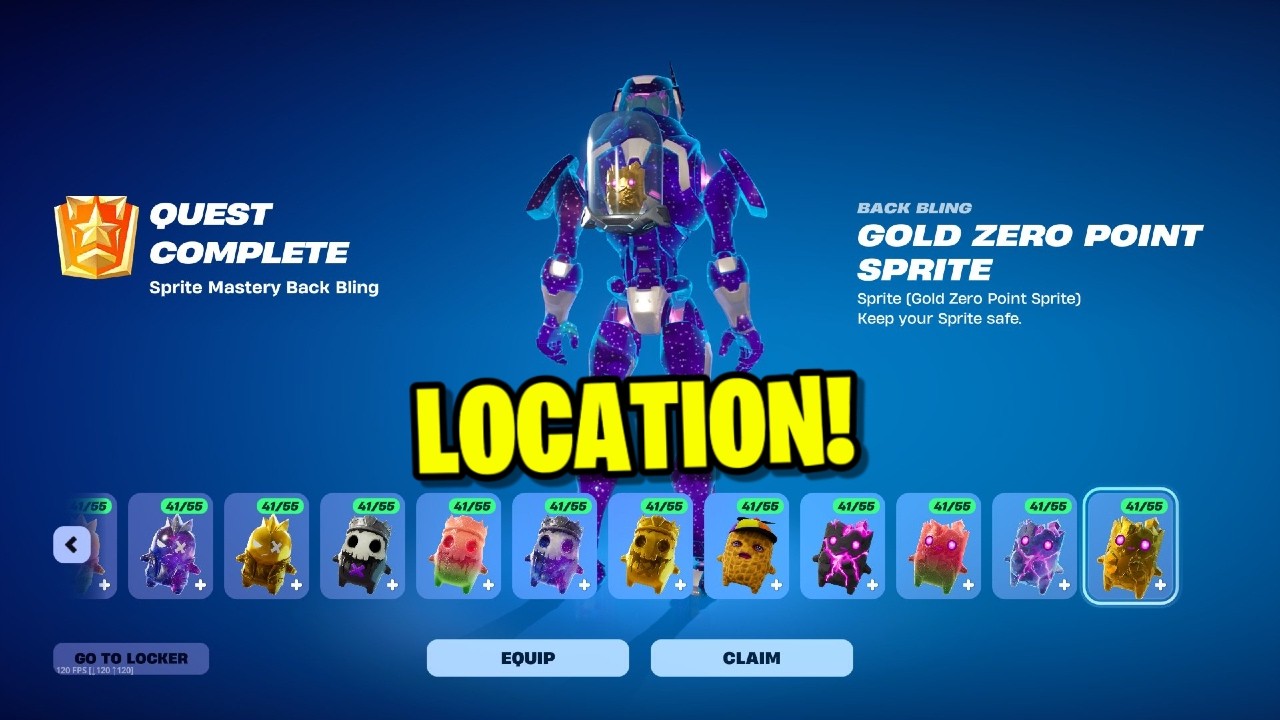 HOW TO GET RARE SPRITES IN FORTNITE! (ALL LOCATIONS)