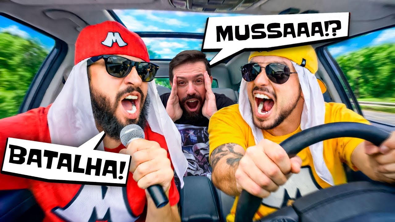 MUSSA VS. MUSSARELA - BATALHA DE RIMA NO CARRO.