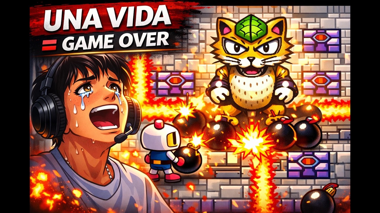 Pasar Bomberman 3 con Una Sola Vida | Primer Boss Derrotado (SNES)