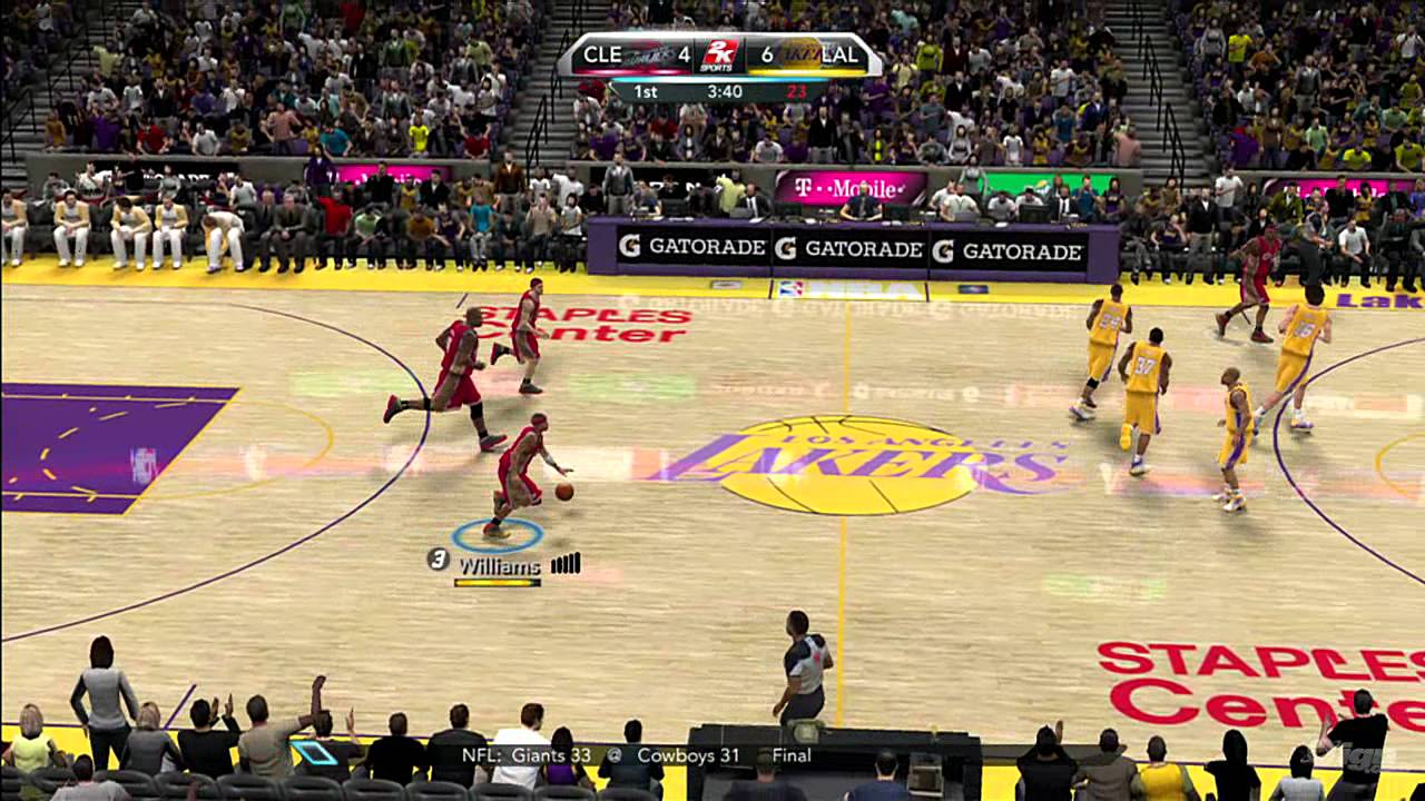 NBA 2K10 Xbox 360 Gameplay - Lakers vs. Cavs