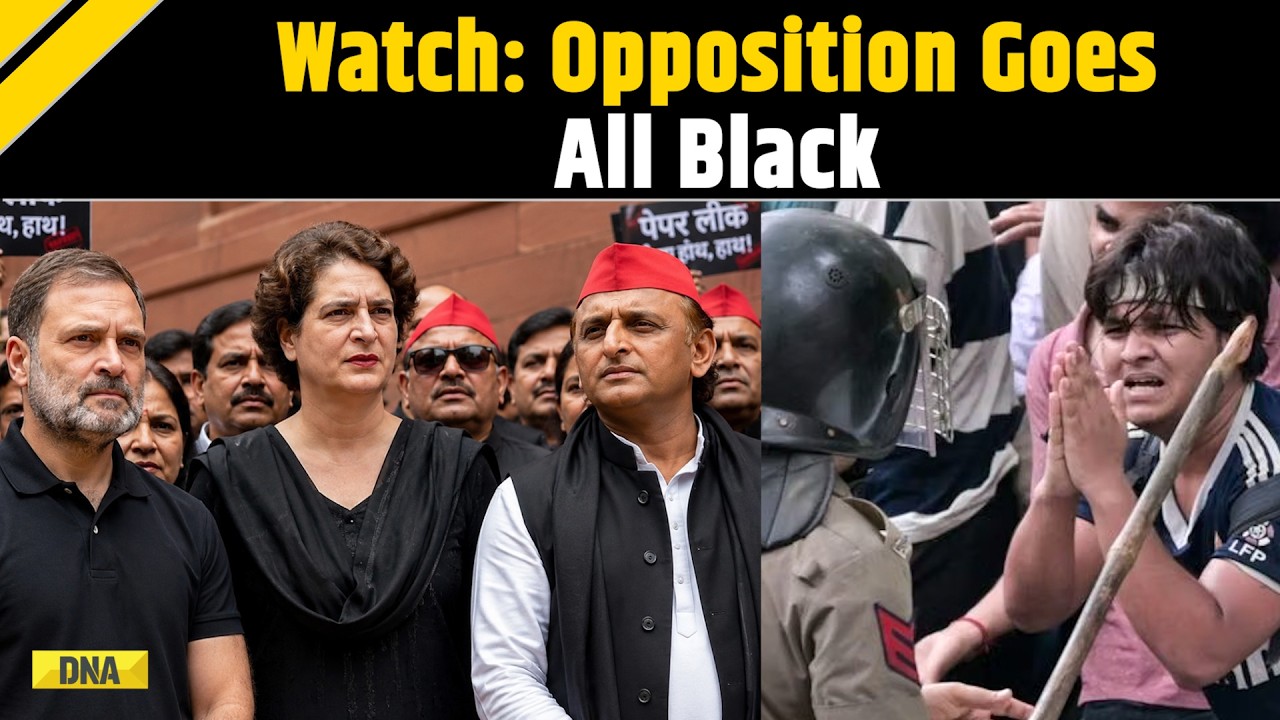 CJP Protest: 'Black Day In Parliament!' Opposition Stages Massive Protest Against Govt Over CJP