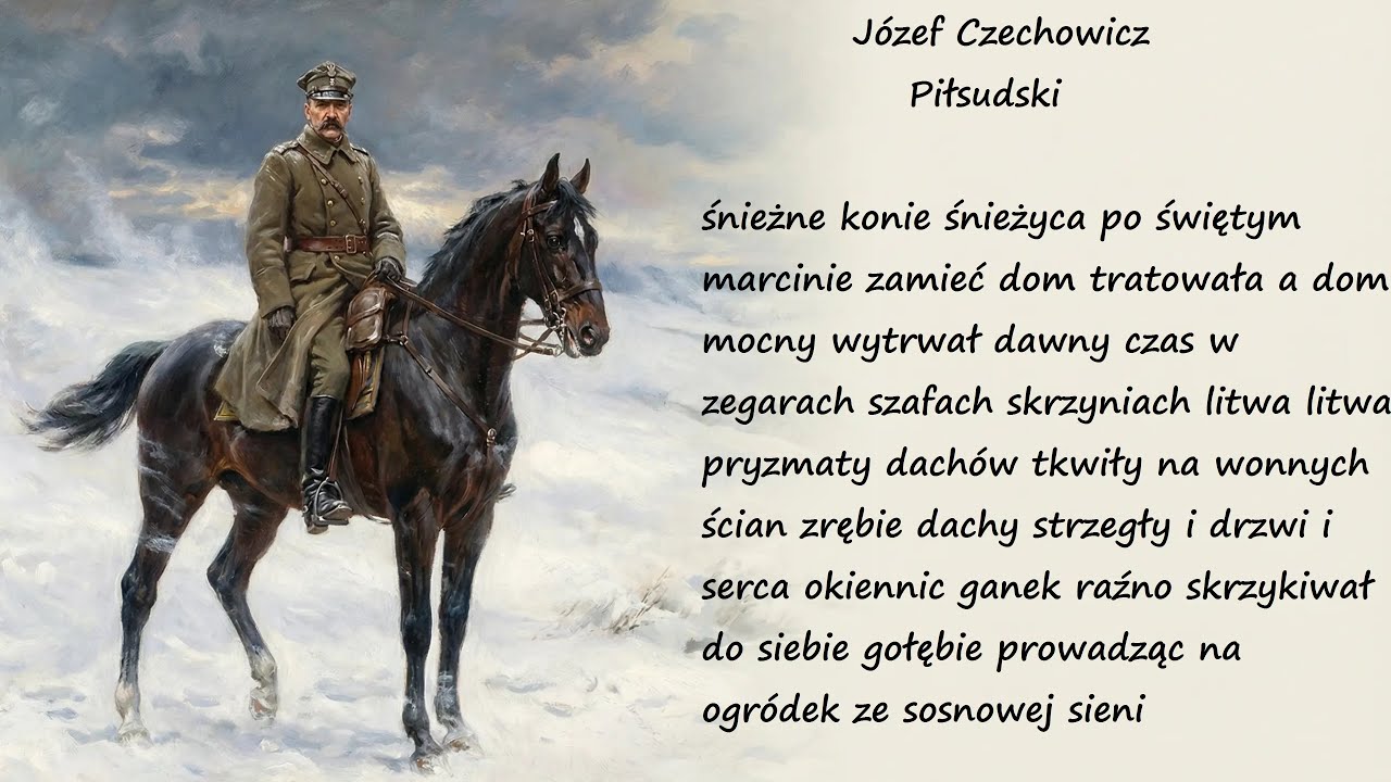 Piłsudski Józef Czechowicz Poezje Wiersze | Poezja Dla Duszy