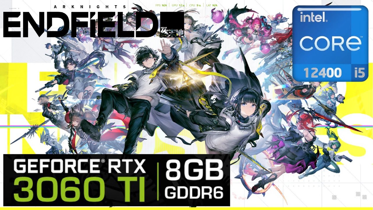 ARKNIGHT ENDFIELD GAMETEST in i5 12400 RTX 3060ti DX11