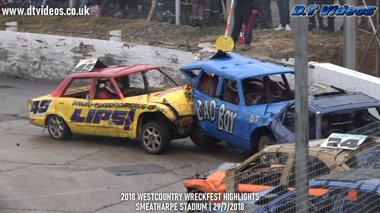 2018 Westcountry Wreckfest | Crashes | Smeatharpe Stadium | 29 July 2018