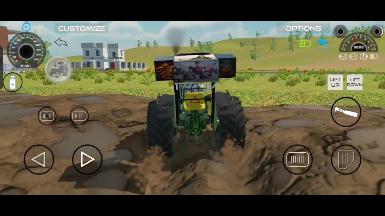 John Deere 5050d drive ll John Deere tractor driving on road kichad 