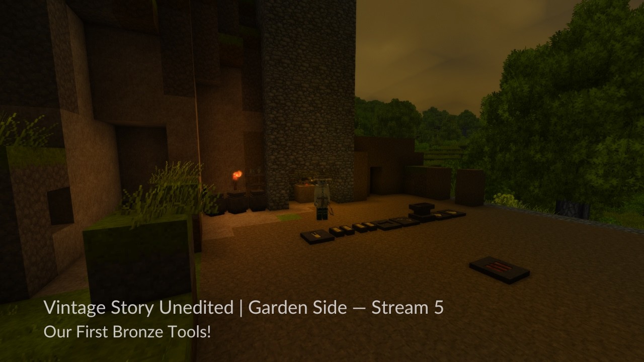 Vintage Story | Garden Side — Stream 4 | Our First Bronze Tools