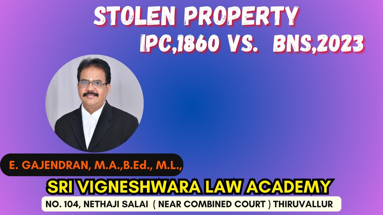 IPC VS BNS | RECEIVING STOLEN PROPERTY | Changed sections| CHAPTER 17
