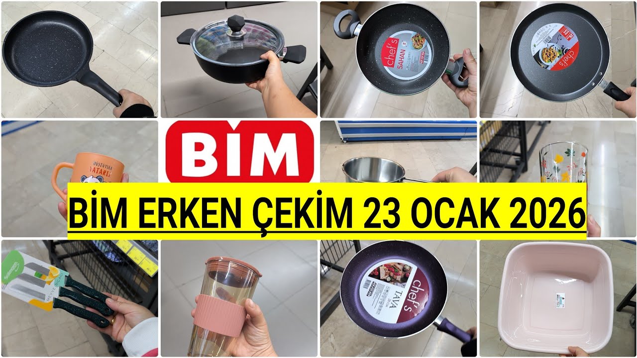BİM ERKEN ÇEKİM BİM 23 OCAK CUMA 2026 BİM BU HAFTA YEPYENİ AKTÜEL ÜRÜNLERİ BİM BU HAFTA ŞAHANE 