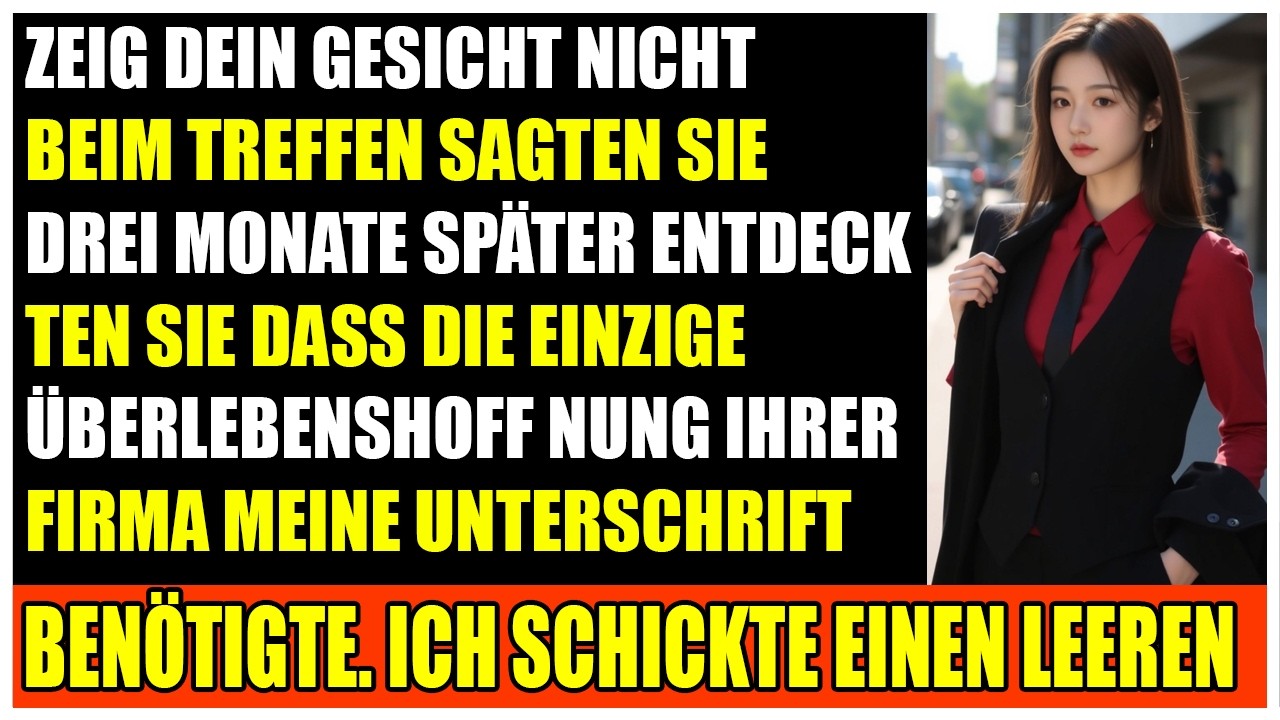 Sie haben mich vom Familientreffen ausgeschlossen bis ihre Firma meine Unterschrift brauchte