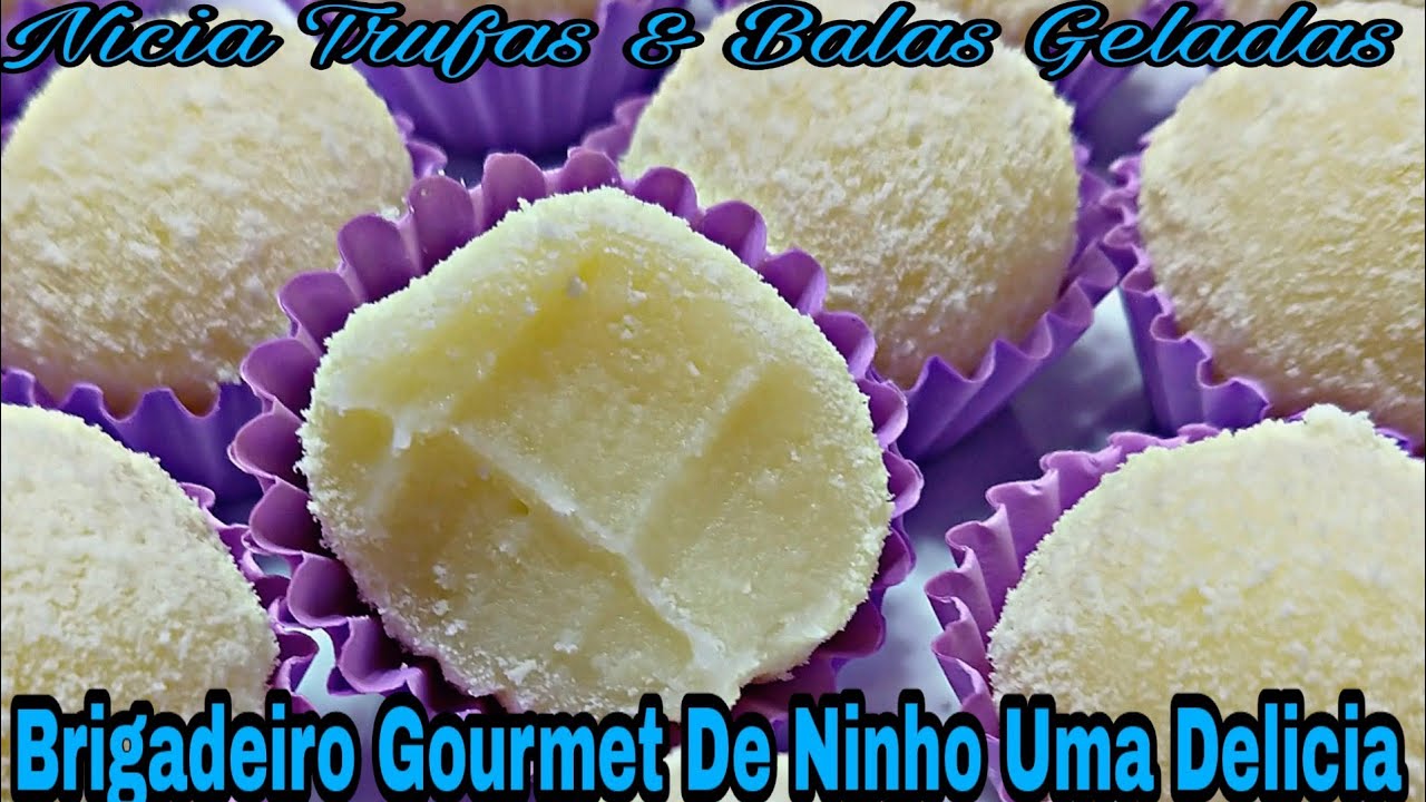 BRIGADEIRO GOURMET DE LEITE NINHO FÁCIL RÁPIDO E DELICIOSO.