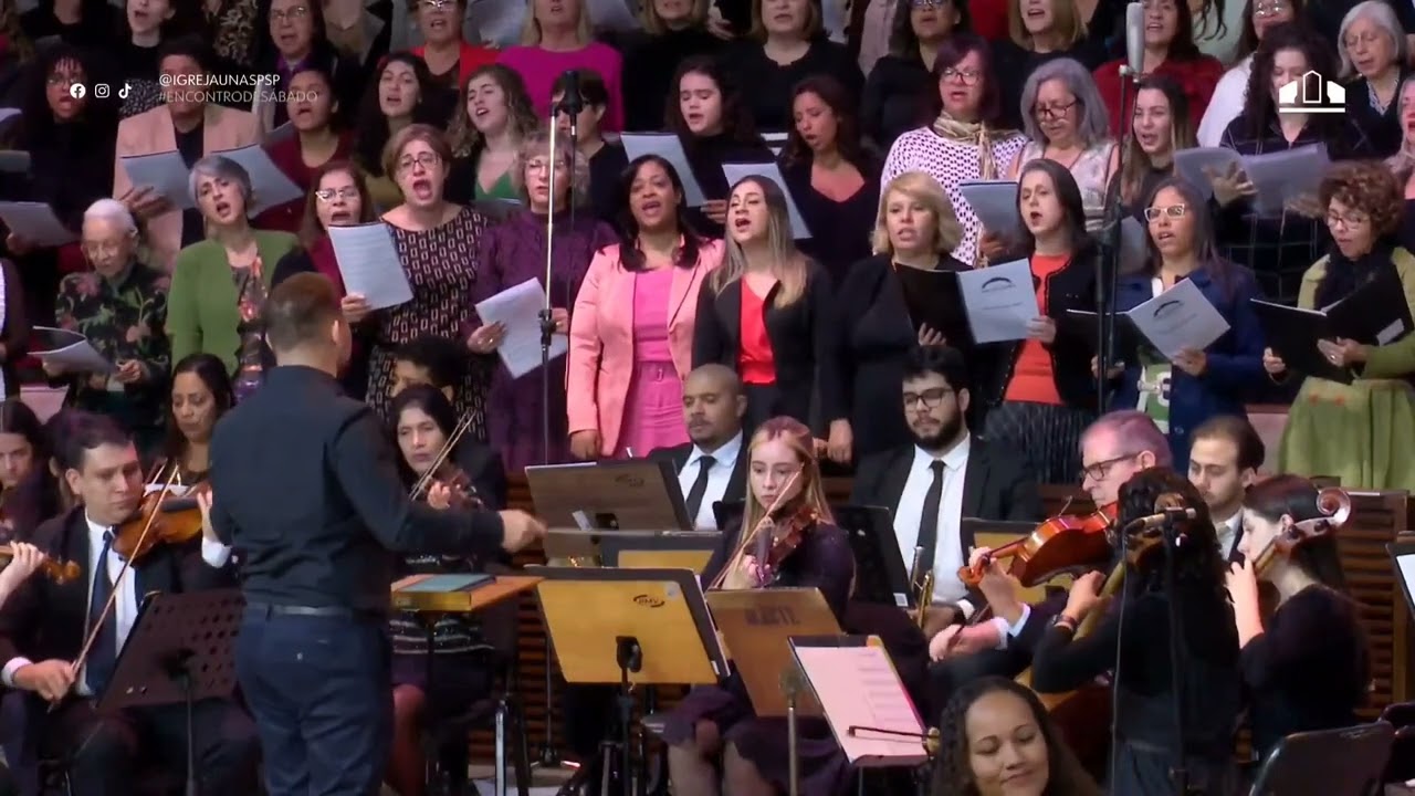 Com o som de trombetas - Coral Carlos Gomes e Orquestra Sinfônica Jovem do UNASP-SP