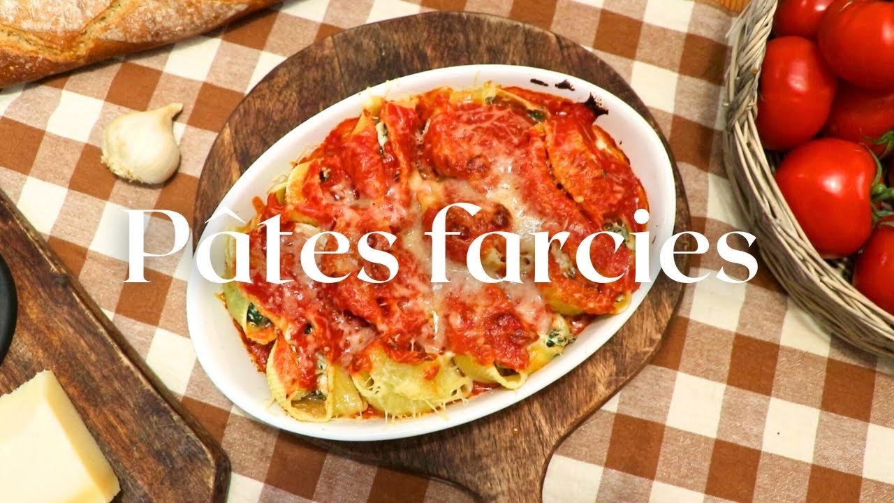 Do you love pâtes farcies, baked in the oven with parmesan cheese on the top? This is our favourite!