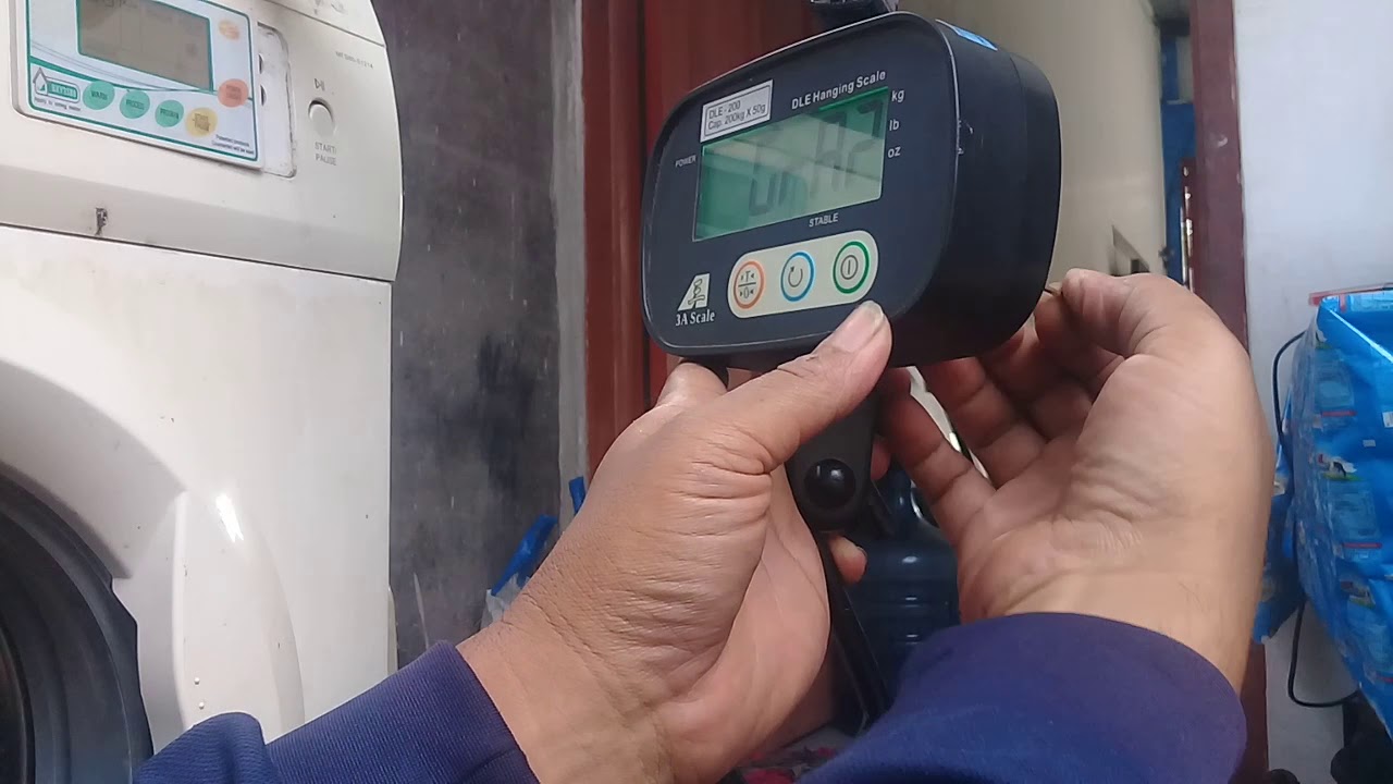Cara Kalibrasi Timbangan DLE-200, DLE Hanging Scale