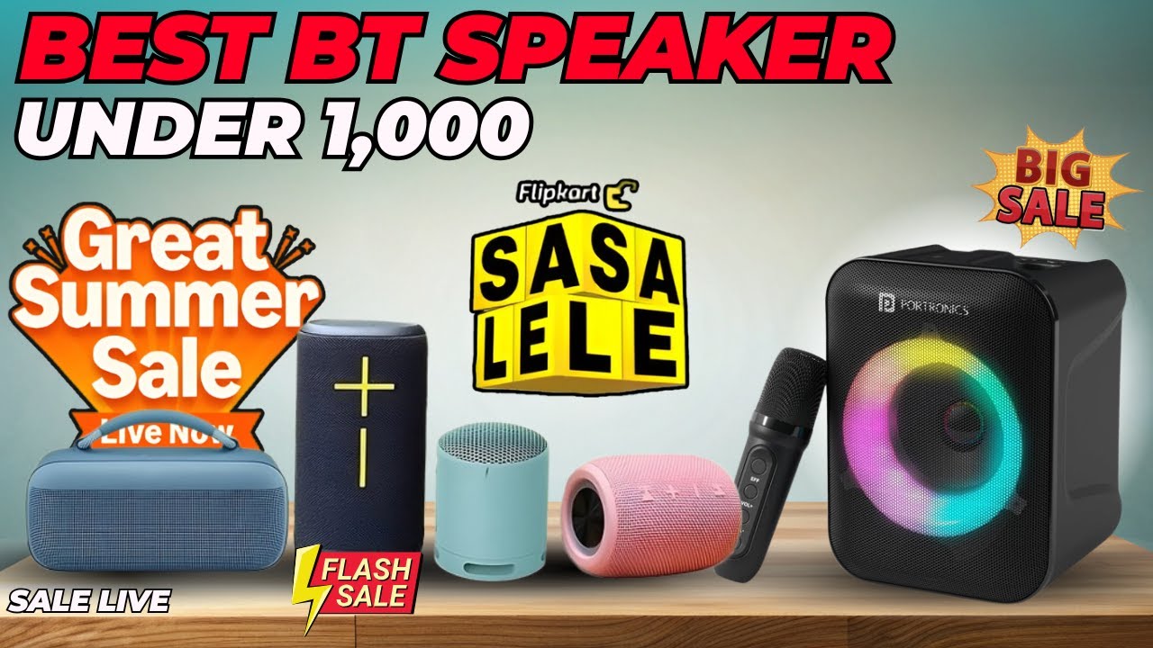 Best Bluetooth Speakers UNDER ₹1000!⚡Flipkart Sasa Lele Amazon Sale BEST DEALS On Speaker