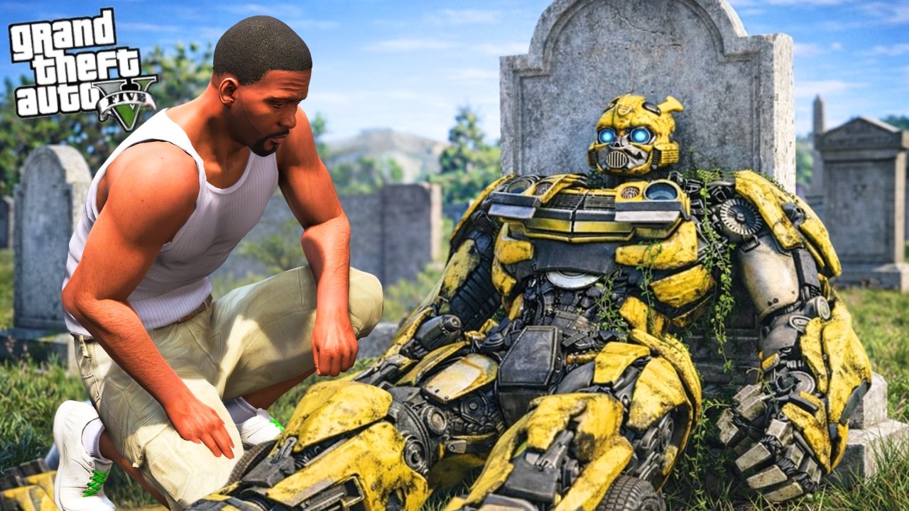 Franklin Meets a BumblebeeTransformer for the First Time in GTA 5