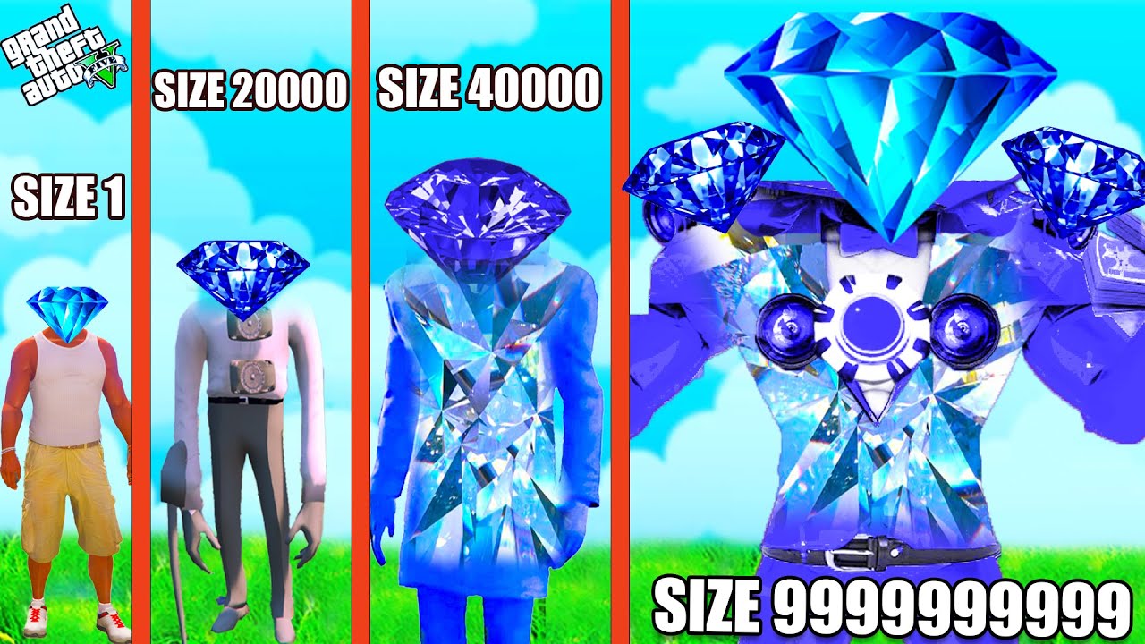 $1 ELEMENTAL BLUE DIAMOND MAN SUIT to $1,000,000,000 ELEMENTAL BLUE DIAMOND MAN SUIT | GTAV AVENGERS