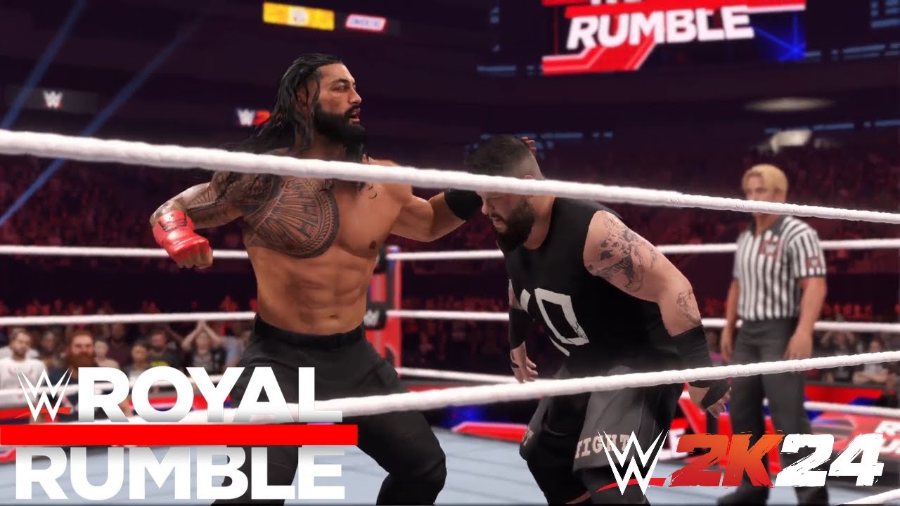 WWE 2K24 Royal Rumble 2023 - Roman Reigns Vs Kevin Owens | PS5