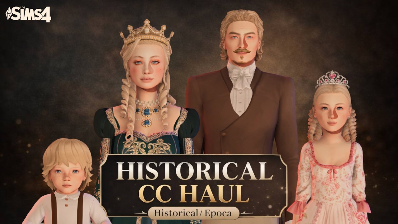 Massive Historical CC Haul 👑 +100 items| The Sims 4 | CC Link