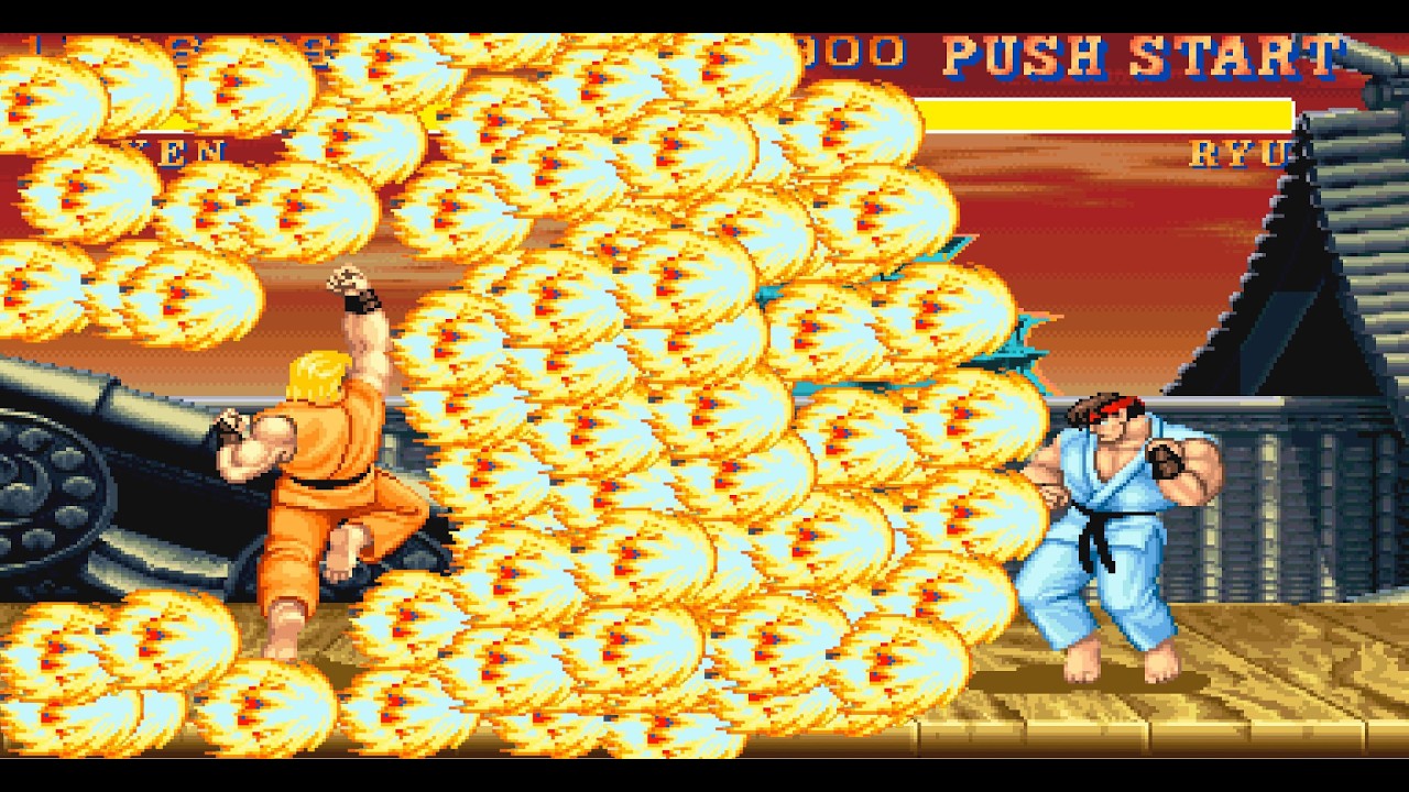 Прохождение аркадной игры Ken Combos | Street Fighter II 🔥 Shoryuken