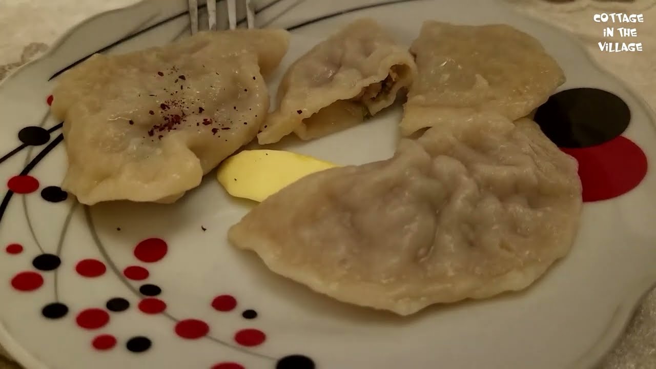 Ət xəngəli | Хинкал из мяса | Meat Khinkal | ASMR Cooking