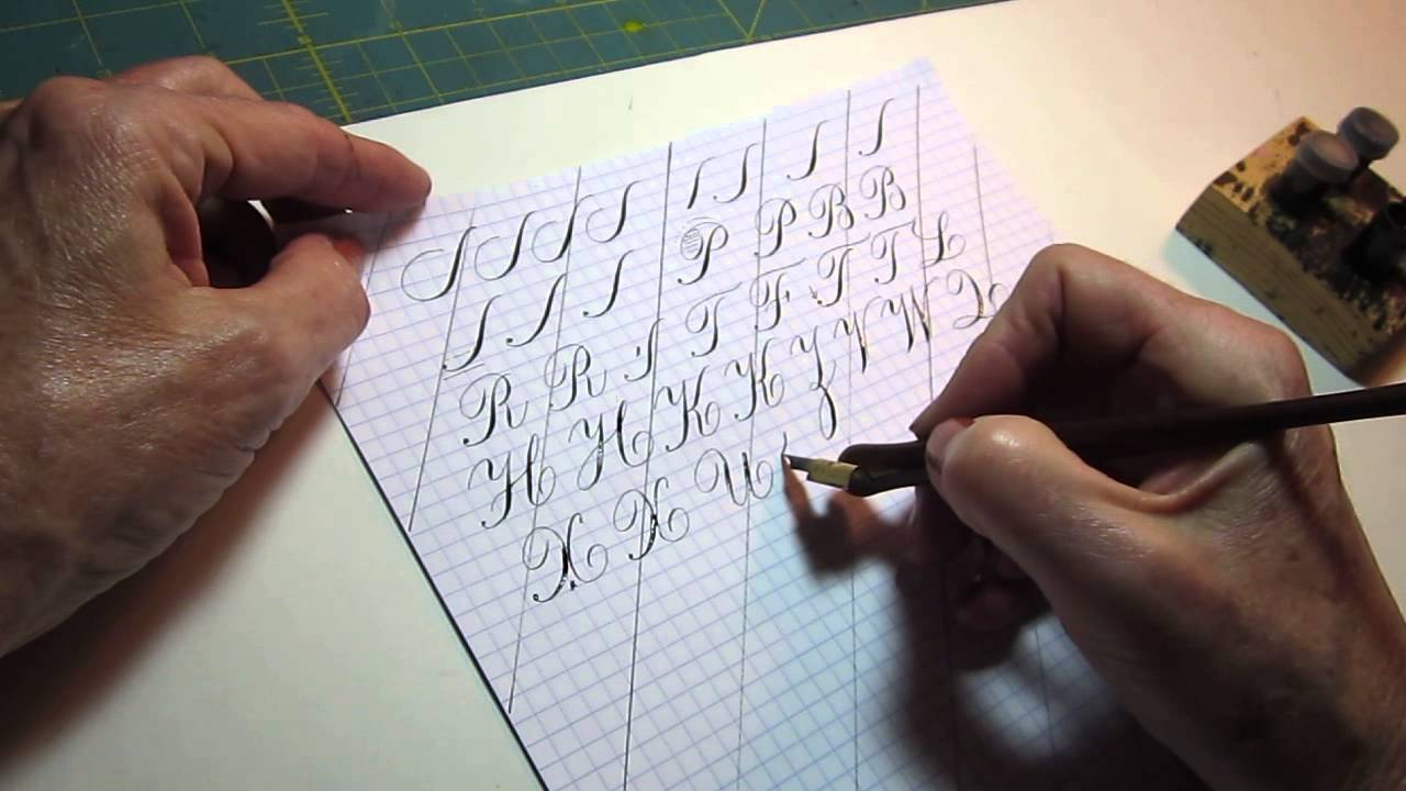 Copperplate Capital Letters, Demonstration 1 of 2