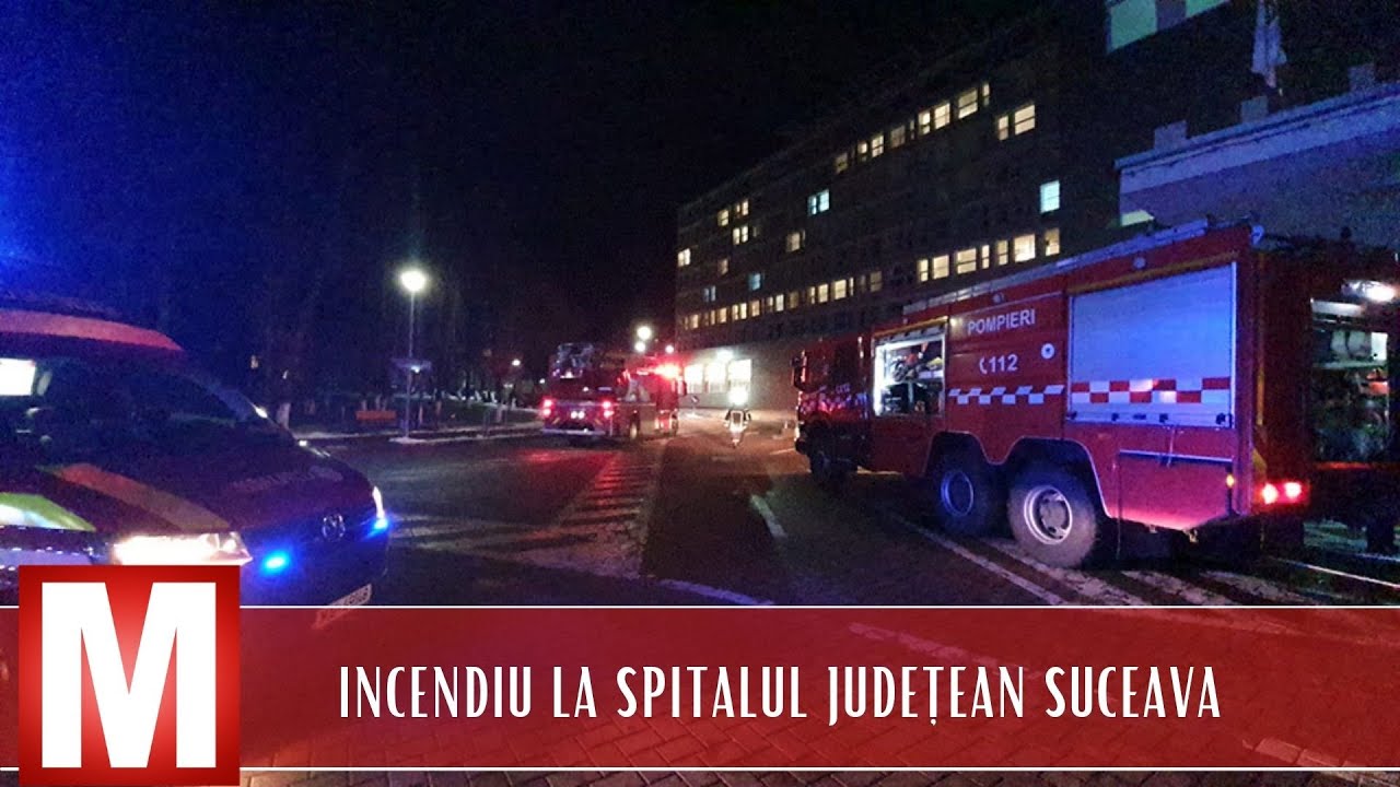 Incendiu la Spitalul Județean Suceava